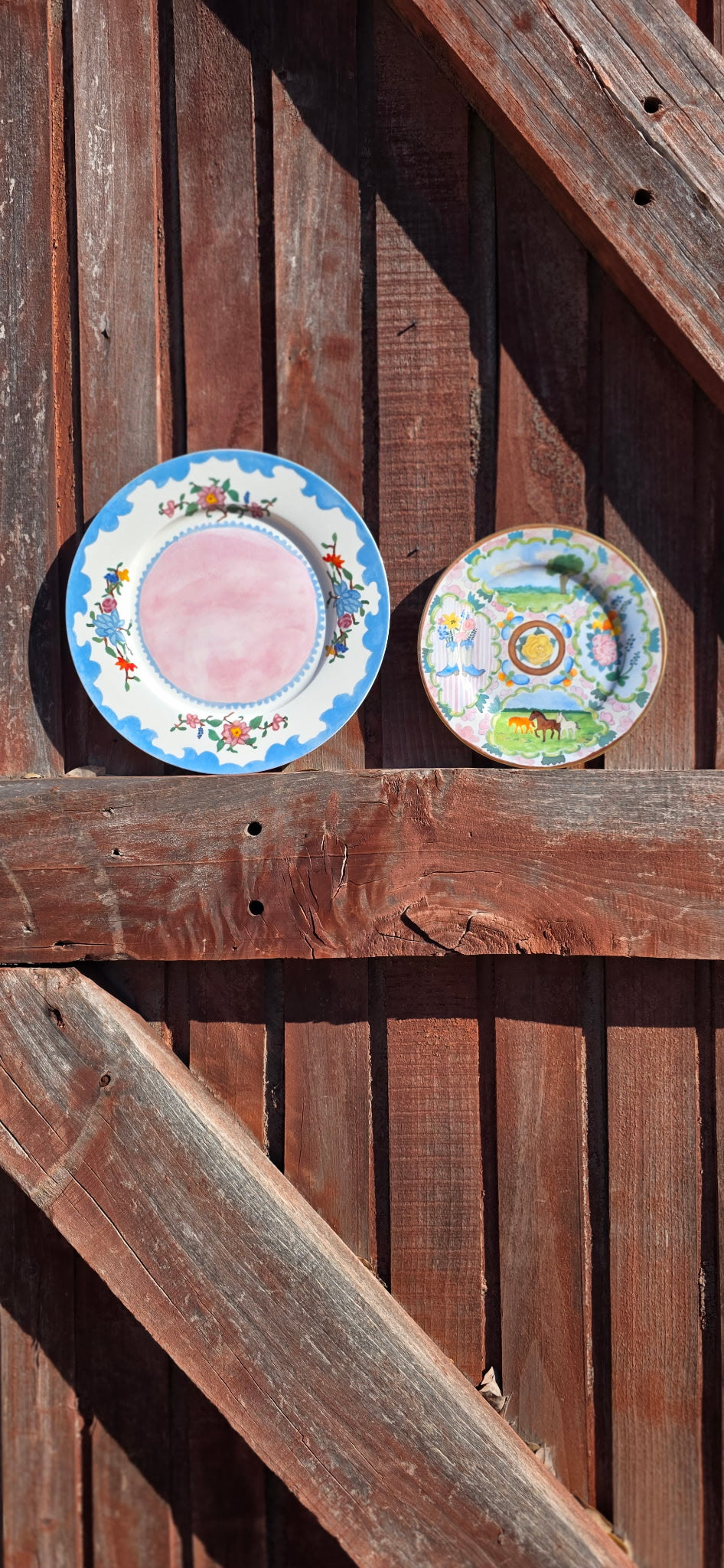 “Dinner in the Hayfield” Dinner Plates (Set of 4)