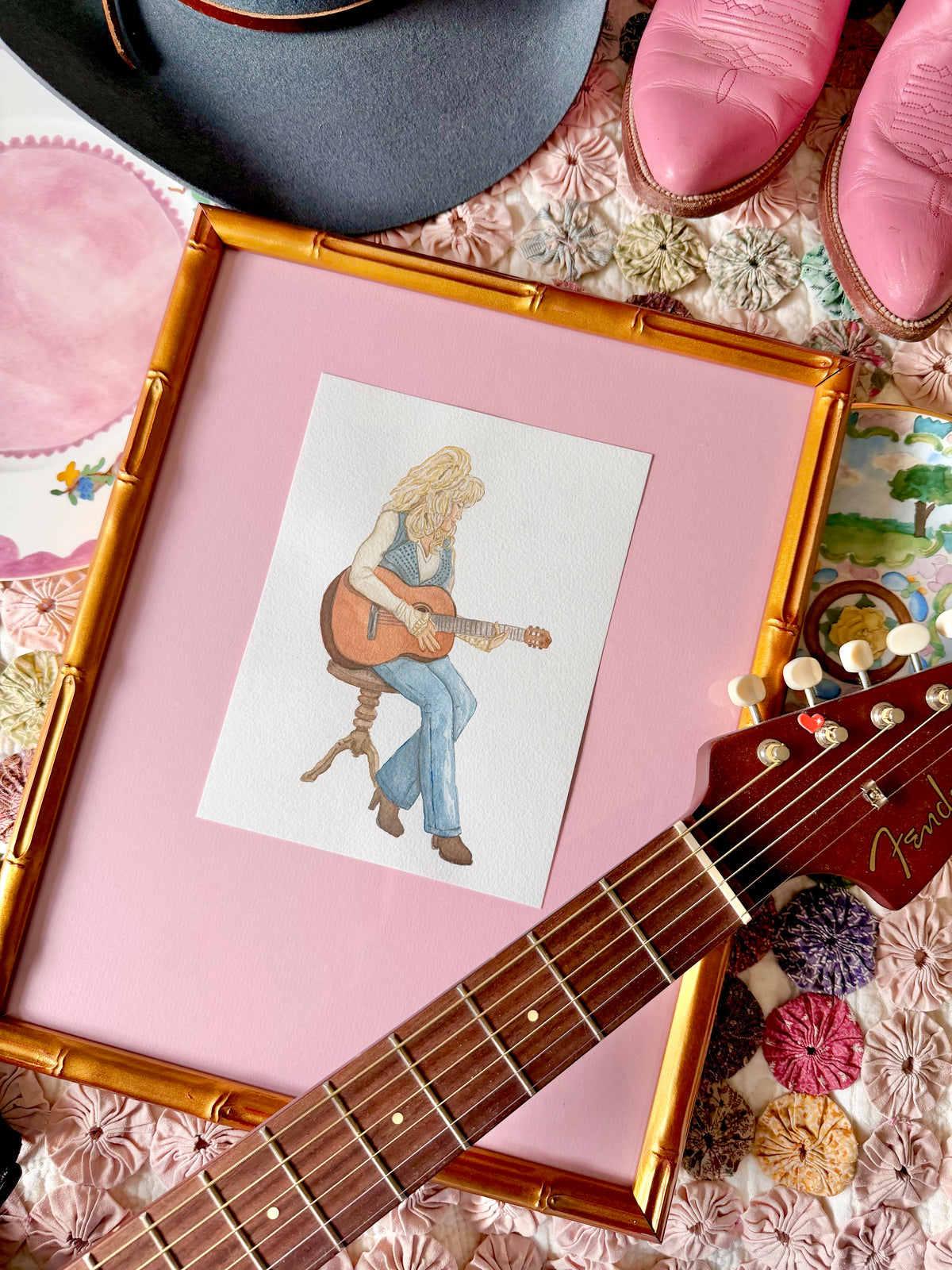 “Dolly Parton” signed print 5x7