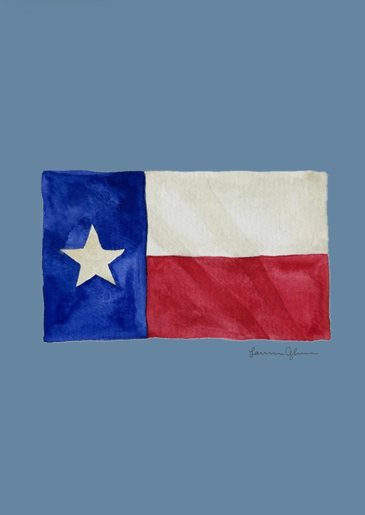 “Texas Flag” signed print 5x7