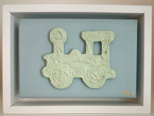 Textured Train 4x6 (framed)