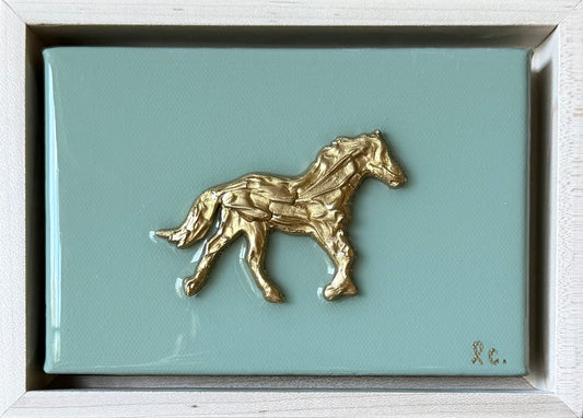 Textured Horse 4x6 (framed)