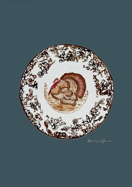 “Woodland Plate” signed print 5x7