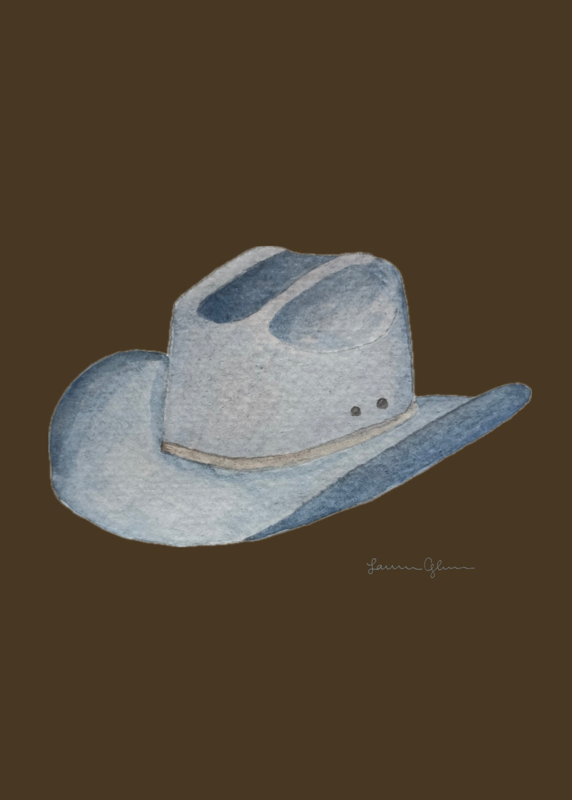 “Cowboy Hat” signed print 5x7