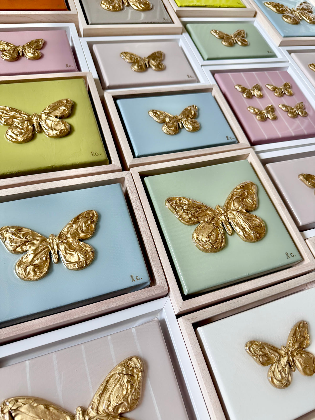 Textured Butterfly 6x6 (framed)