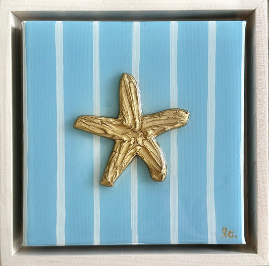 Textured Starfish 6x6 (framed)