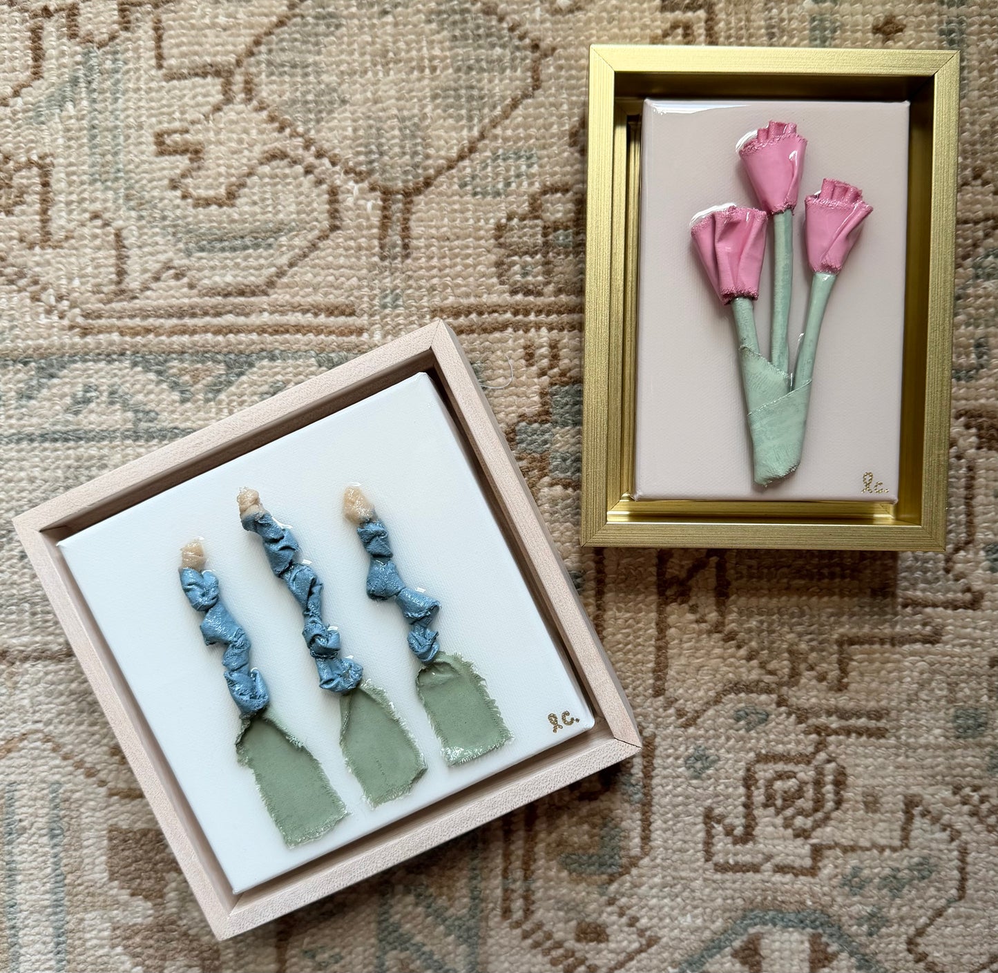 Textured Bluebonnets 6x6