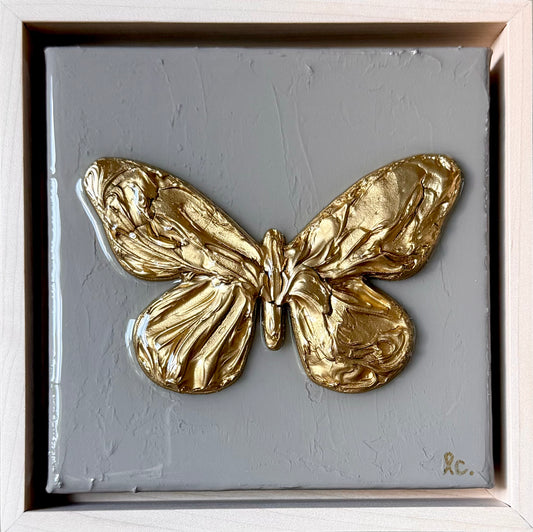 Textured Butterfly 6x6 (framed)