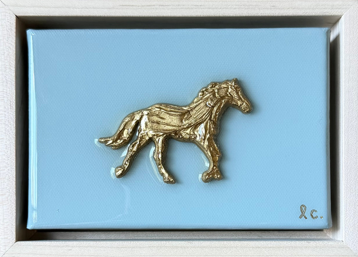 Textured Horse 4x6 (framed)