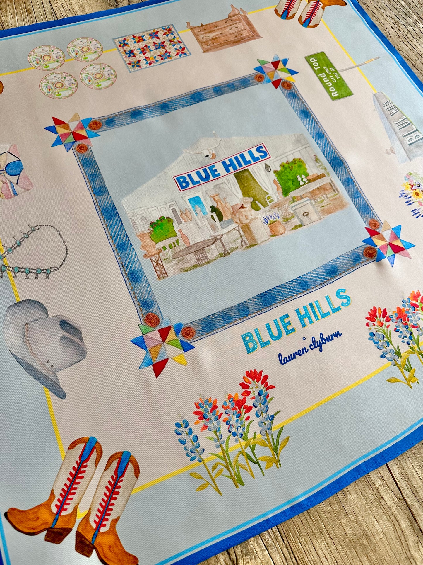 BLUE HILLS x LAUREN CLYBURN Limited Edition Scarf