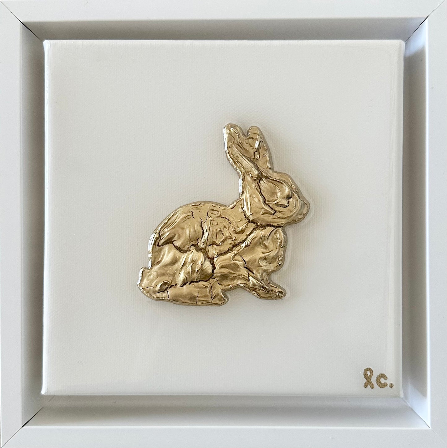 Textured Bunny 6x6 (framed)