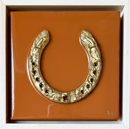 Textured Horseshoe 6x6 (framed)