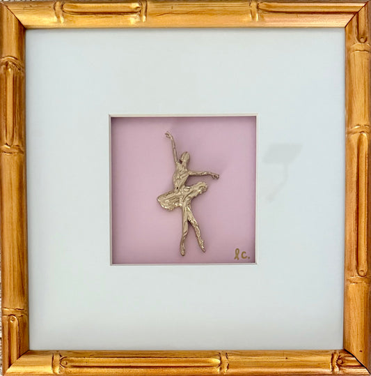 Intaglio Collection Ballerina Pink 10x10 (Framed)
