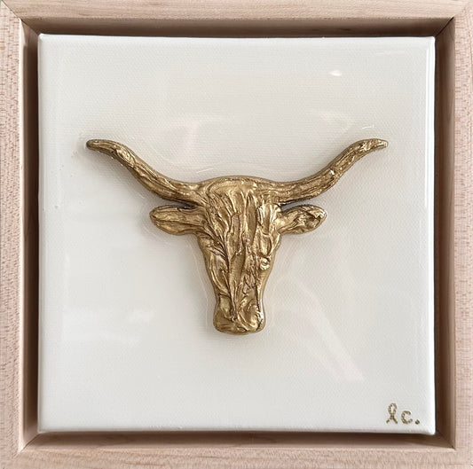 Gameday Textured Longhorn 6x6 (framed)