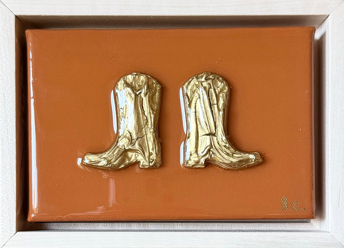 Textured Boots 4x6 (framed)