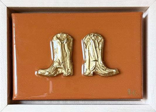 Textured Boots 4x6 (framed)