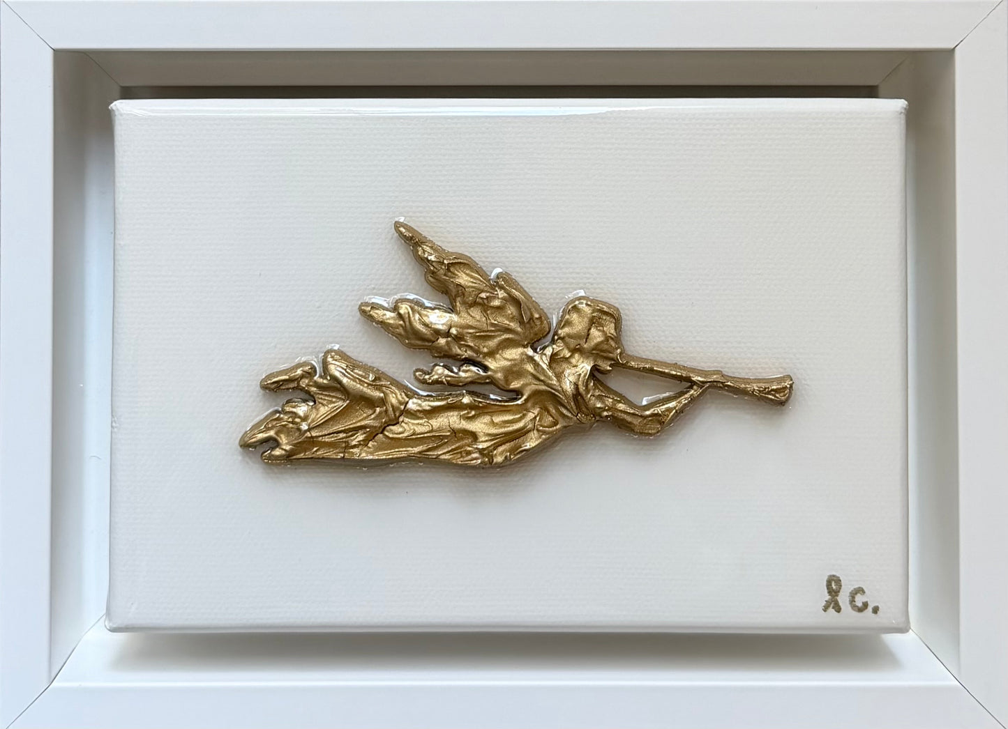 Christmas Textured Angel 4x6 (framed)