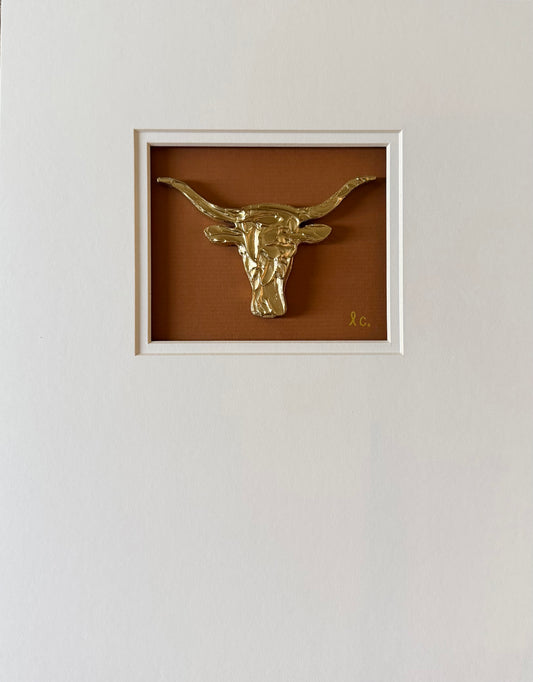 Intaglio Collection Longhorn 11x14 (Unframed)