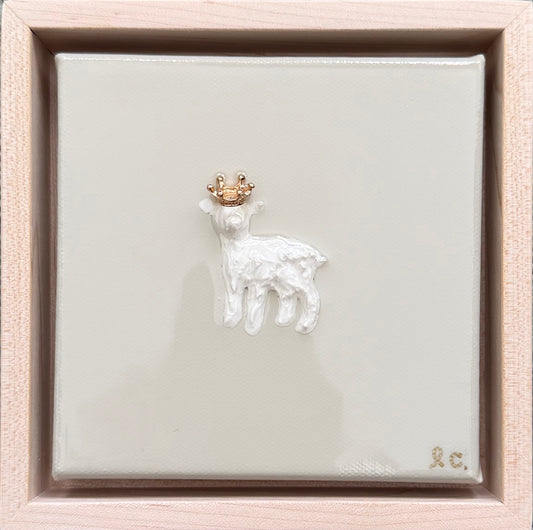 Amazing Grace Lamb©️ 5x5 (framed)