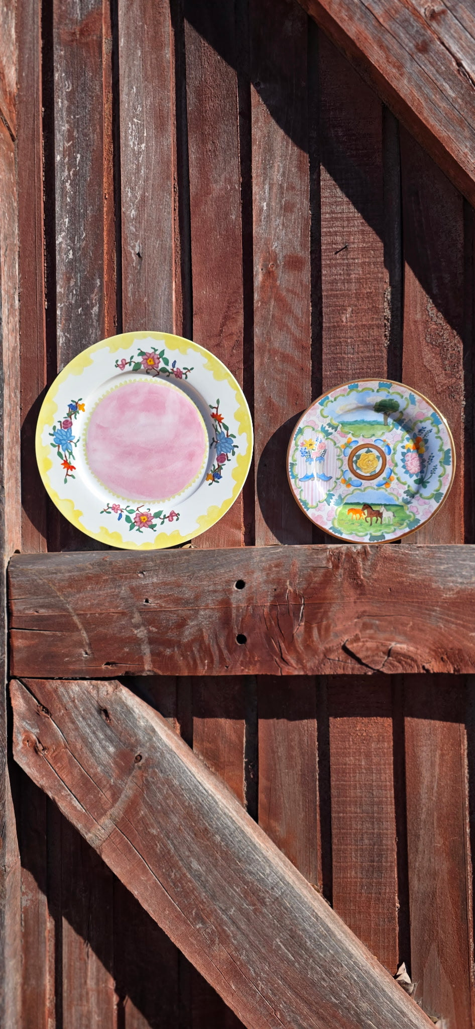 “Dinner in the Hayfield” Dinner Plates (Set of 4)