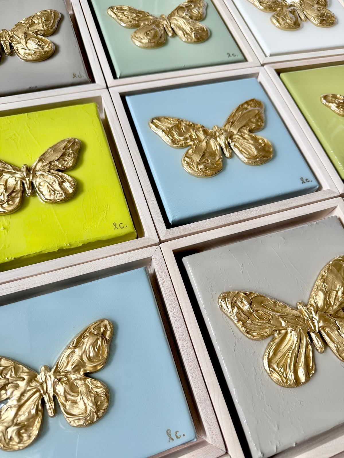 Textured Butterfly 6x6 (framed)