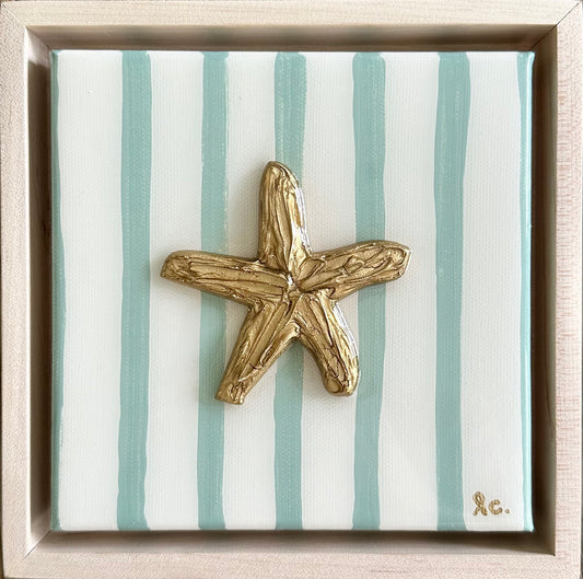 Textured Starfish 6x6 (framed)
