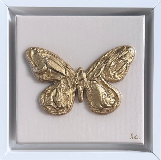Textured Butterfly 6x6 (framed)