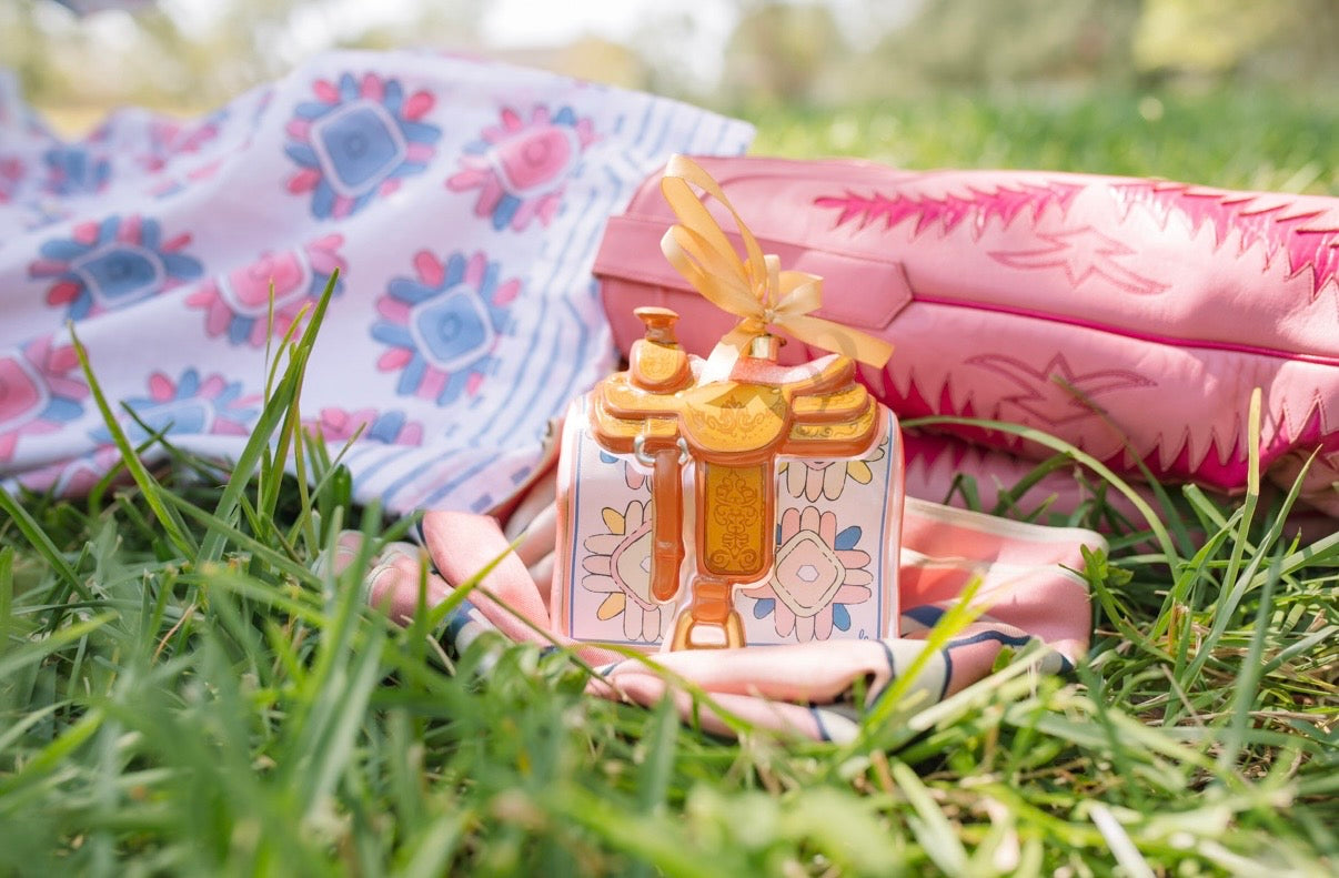 Texan Christmas x LCA “Round Top Wildflower” Saddle Ornament