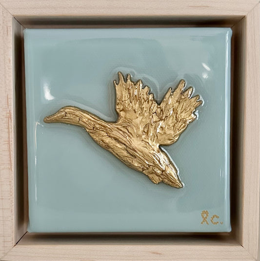 Textured Duck 4x4 (framed)