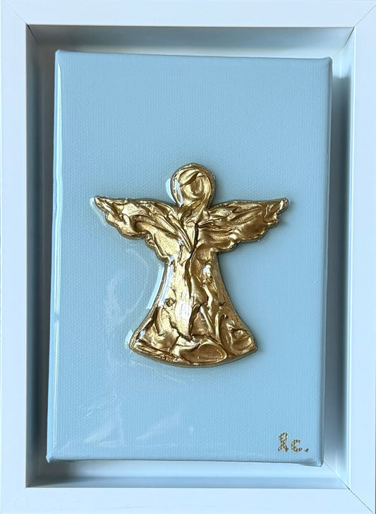 Textured Guardian Angel 4x6 (framed)