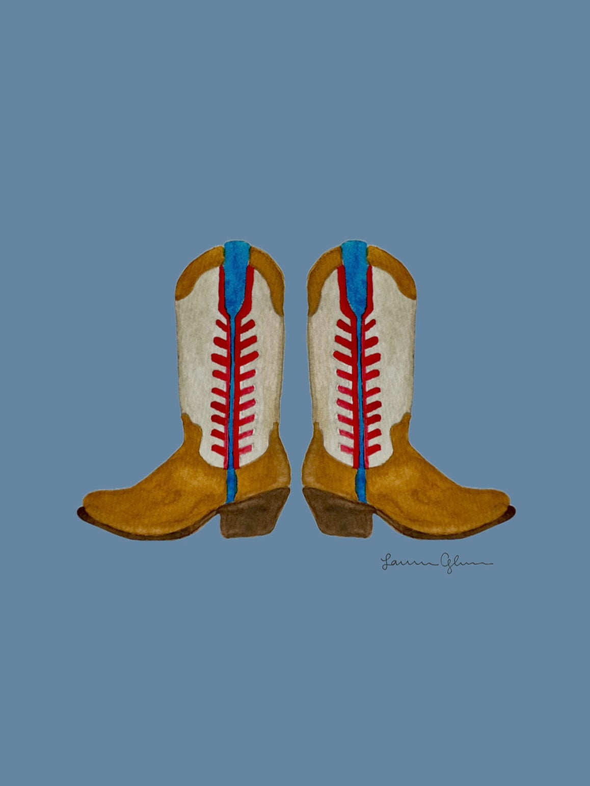 “Cowboy Boots” signed print 5x7