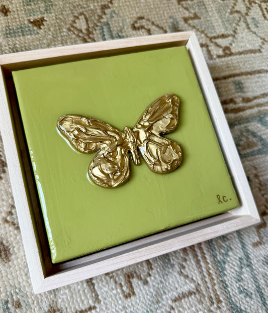 Textured Butterfly 6x6 (framed)