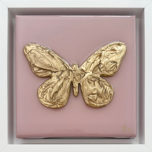 Textured Butterfly 6x6 (framed)