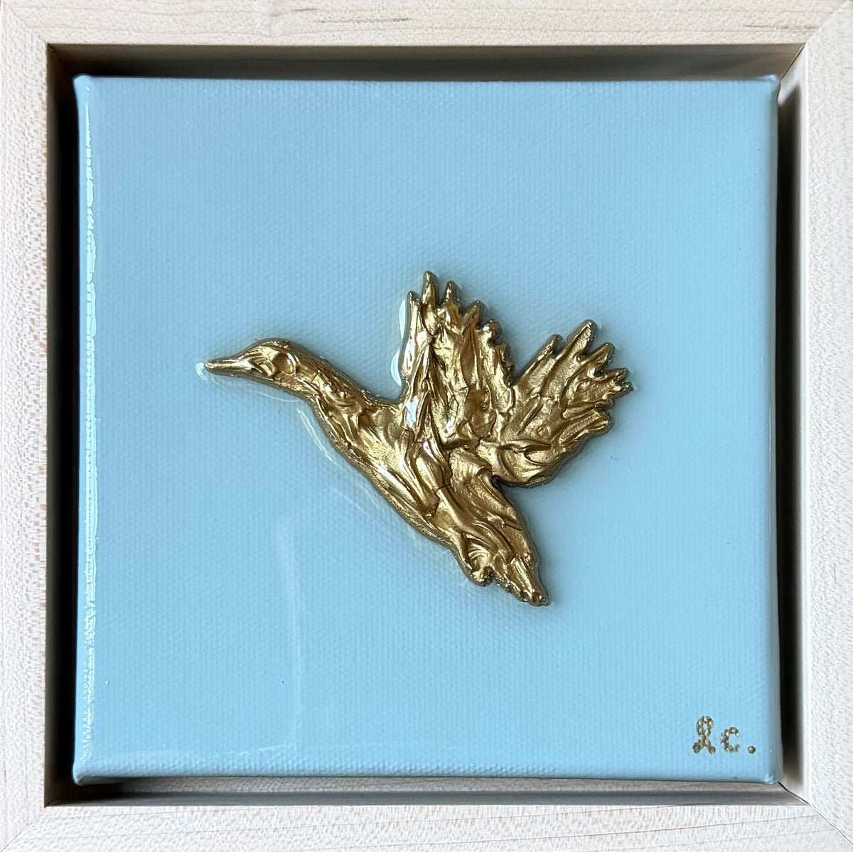 Textured Duck 5x5 (framed)
