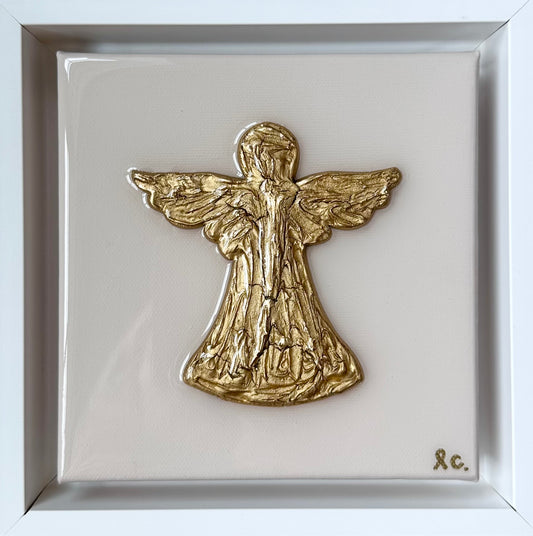 Textured Guardian Angel 6x6 (framed)