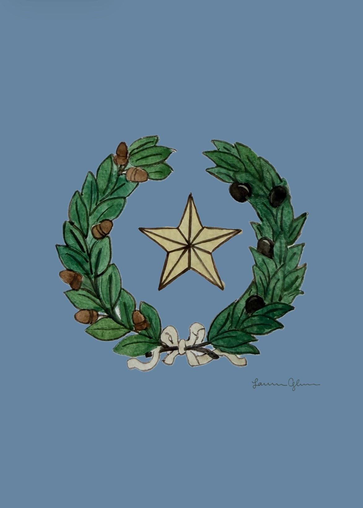 “Seal of Texas” signed print 5x7