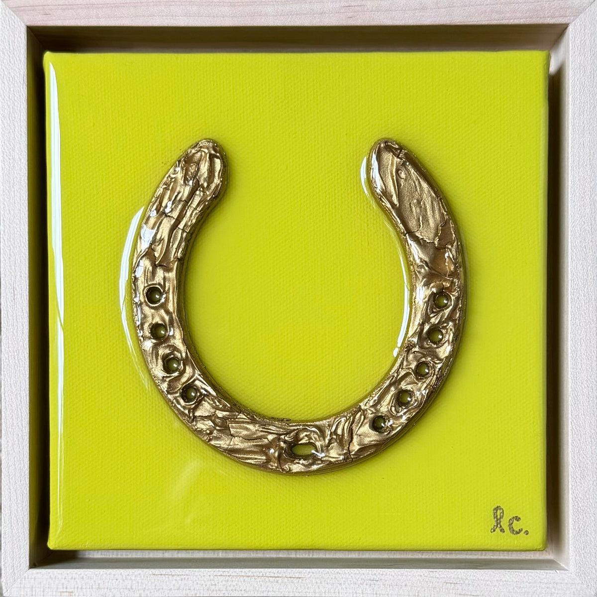 Textured Horseshoe 6x6 (framed)