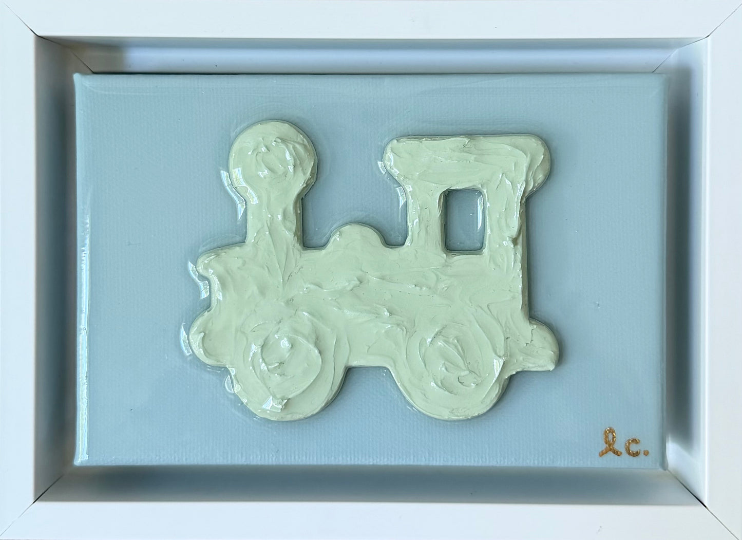 Textured Train 4x6 (framed)