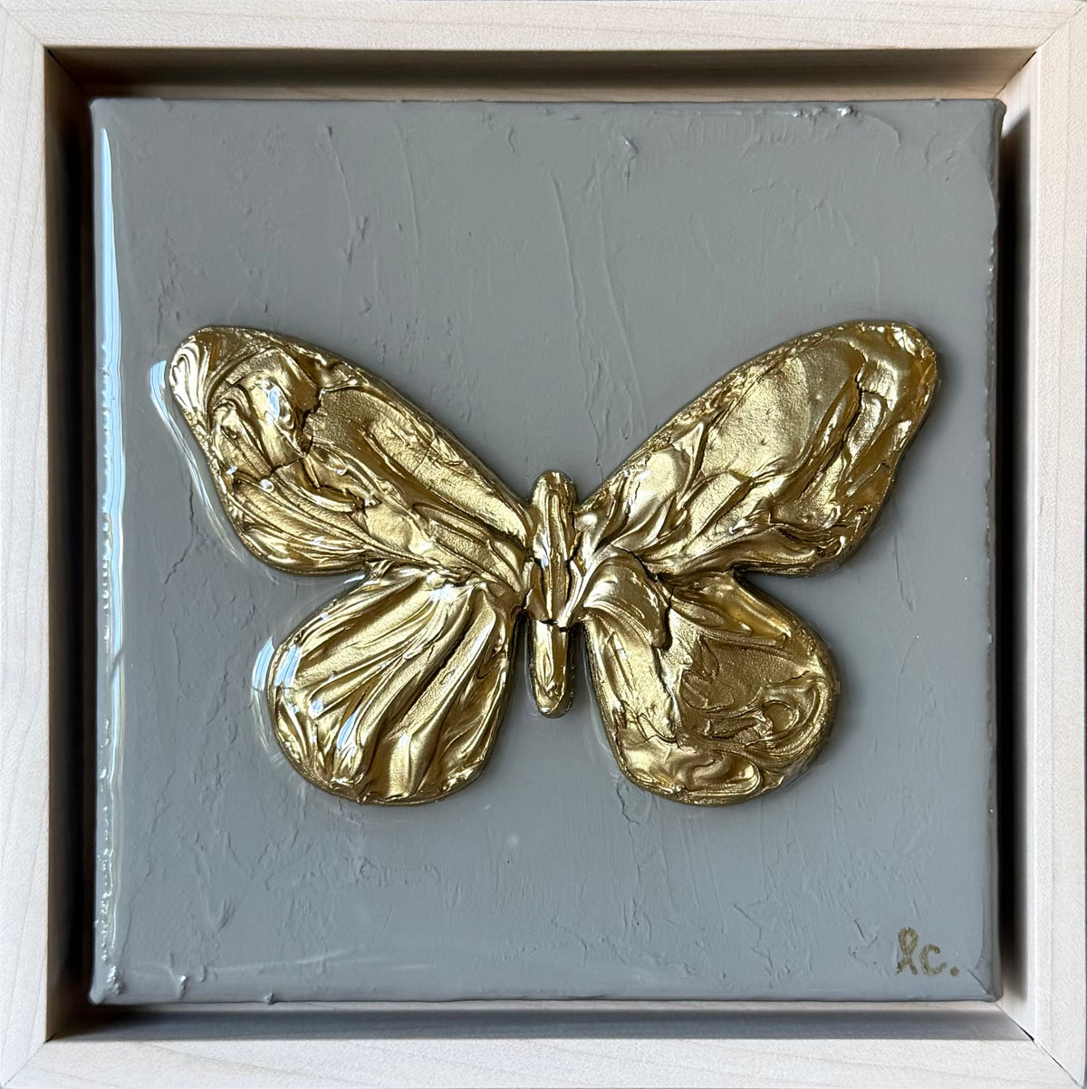 Textured Butterfly 6x6 (framed)