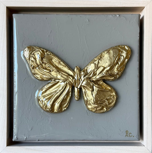 Textured Butterfly 6x6 (framed)