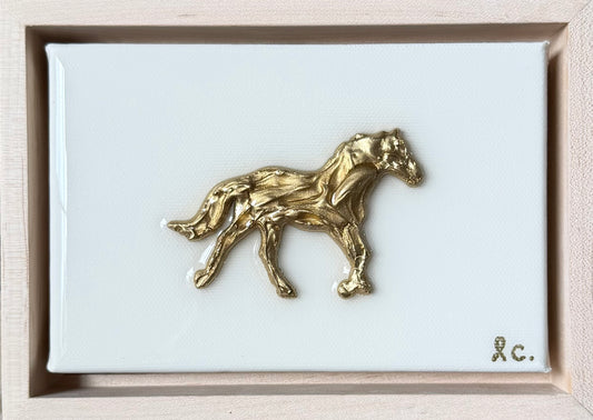 Textured Horse 4x6 (framed)