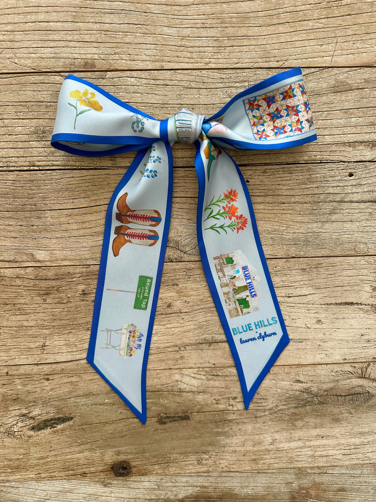 BLUE HILLS x LAUREN CLYBURN Limited Edition Twilly Scarf