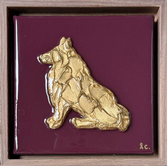 Gameday Collection Textured Collie 6x6 (framed)