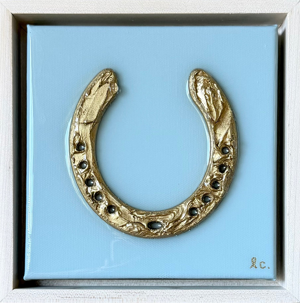 Textured Horseshoe 6x6 (framed)