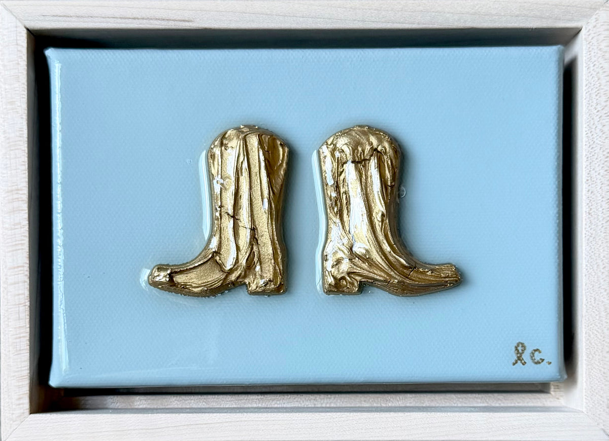 Textured Boots 4x6 (framed)