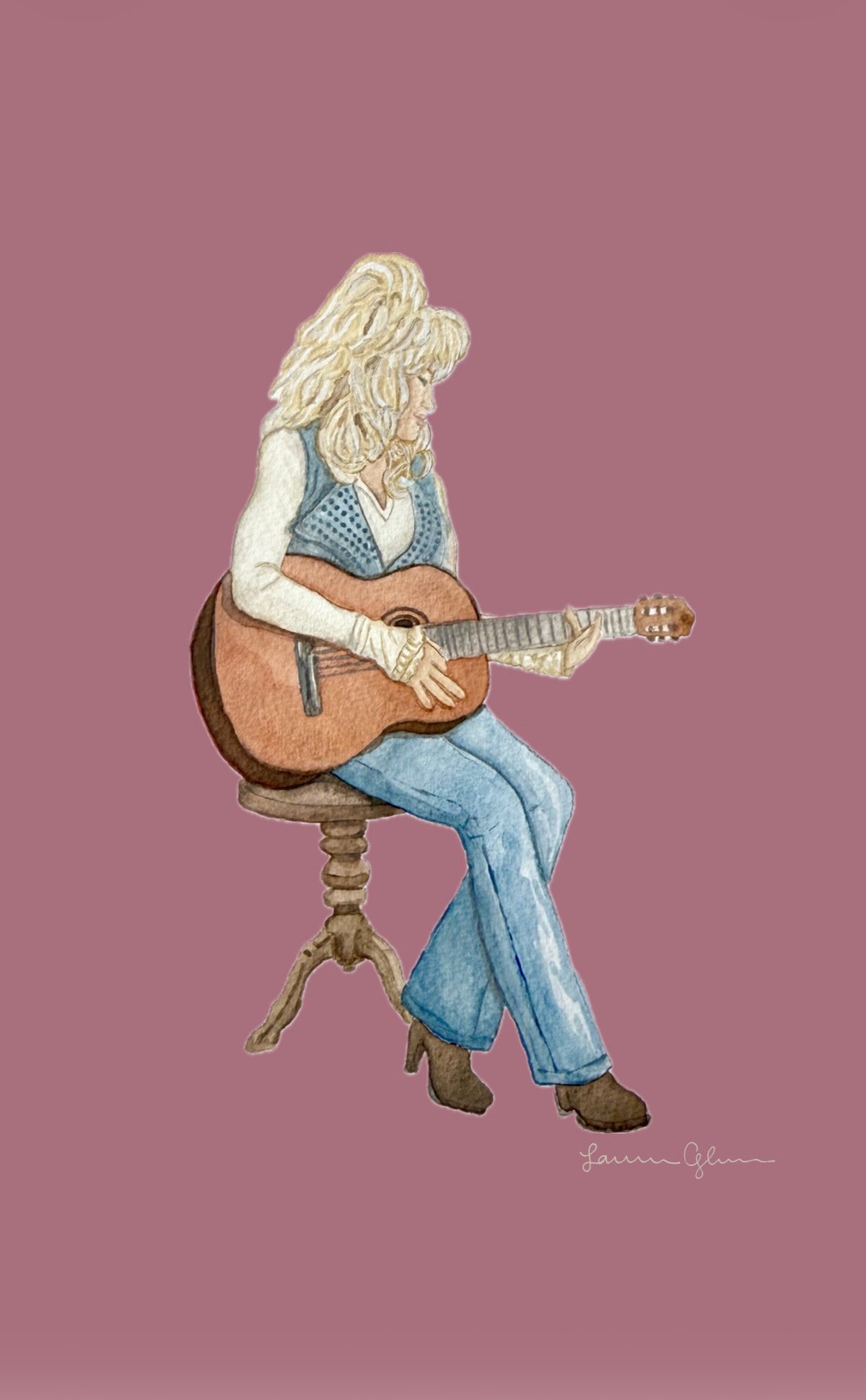 “Dolly Parton” signed print 5x7