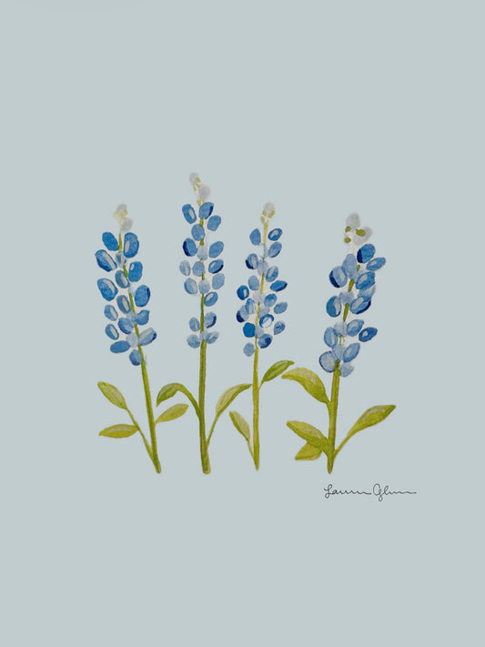“Bluebonnets” signed print 5x7