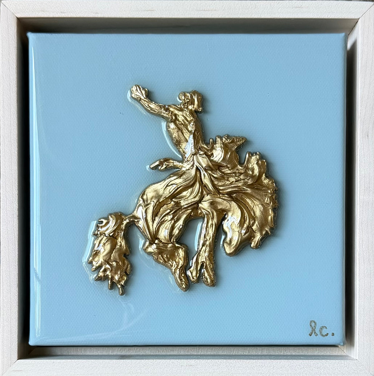 Textured Cowboy 6x6 (framed)