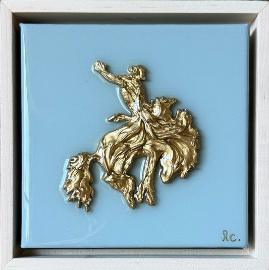 Textured Cowboy 6x6 (framed)