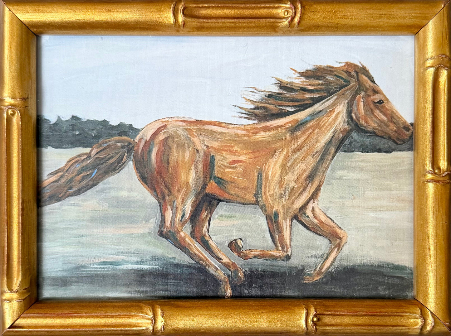 “Be Strong and Courageous” framed signed print 6x8
