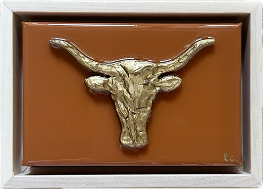 Gameday Textured Longhorn 4x6 (framed)